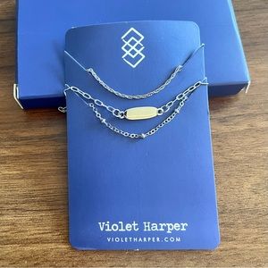 Violet Harper 3-chain Silver Bracelet